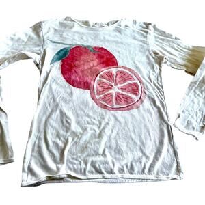 Arsene et les Pipelettes girls fruit print long sleeve shirt size 12